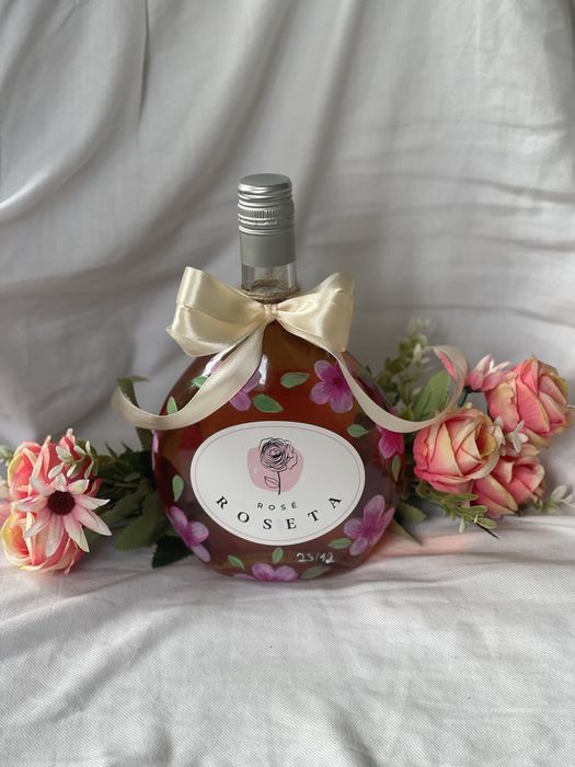 Artesanato- Garrafa pintada à mão – presente original