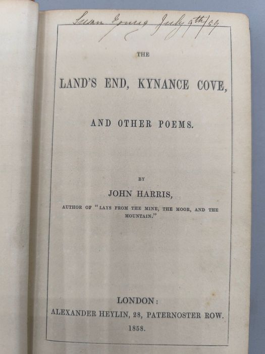 The Land's End, Kynance Cove, and Other Poems  
Harris, John