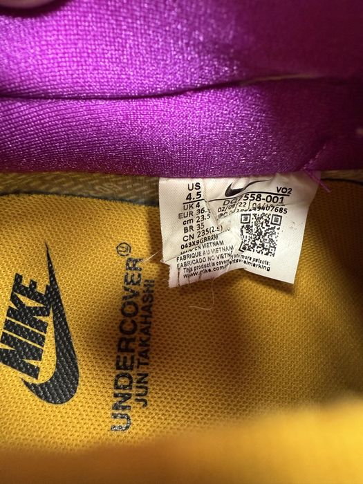 Модны кроссовки nike x undercover air force 1 low sp gore-tex