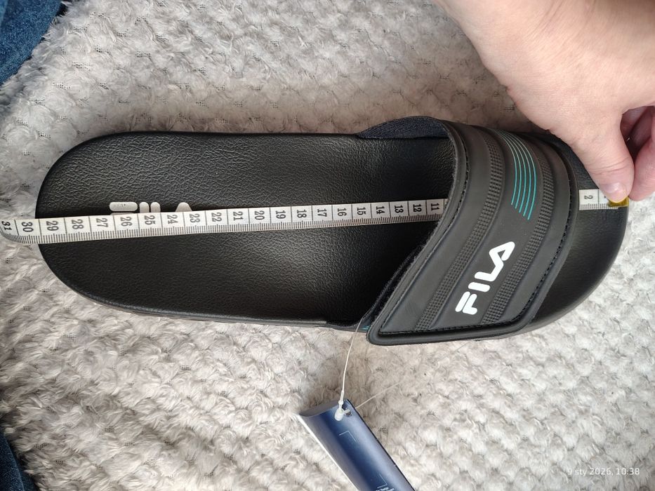 FILA- nowe klapki męskie rozm 45 (wkładka 29cm)
