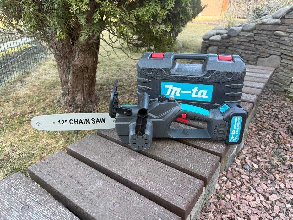 Ланцюгова пила Makita 30см 2акб. Цепная пила 12" бесщеточная. Пилка