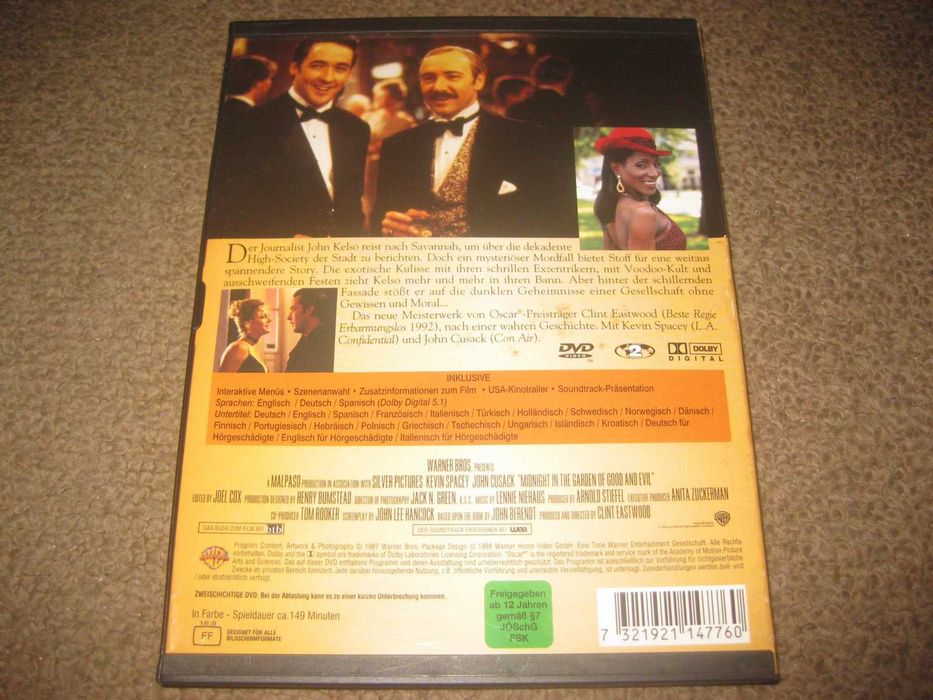 DVD "Meia-Noite no Jardim do Bem e do Mal" Snapper