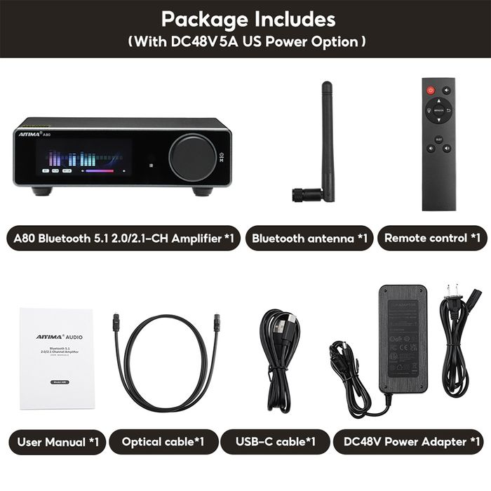 Усилитель AIYIMA A80 Оновлена версія