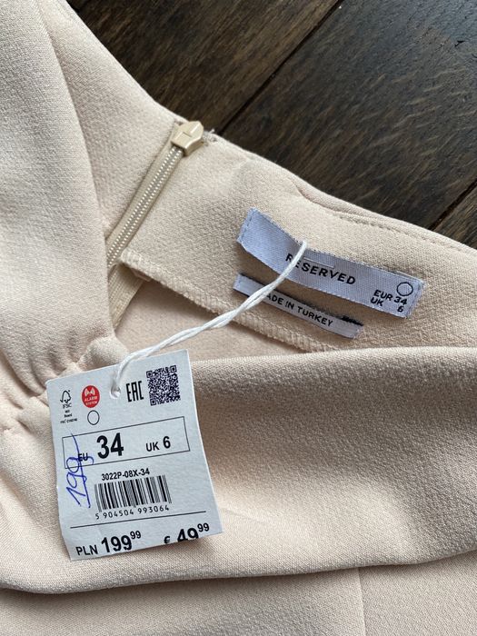 Długa elegancka sukienka reserved xs nowa