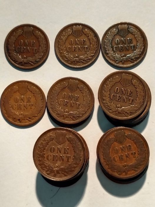 Moedas Indian Head Cent de 1882 a 1908 EUA (ver datas na descrição)