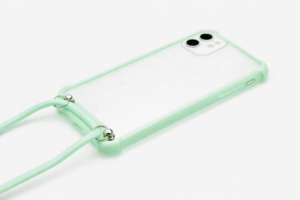 Etui Sinsay Z Paskiem Iphone 11 Silikonowe Tpu Miętowe