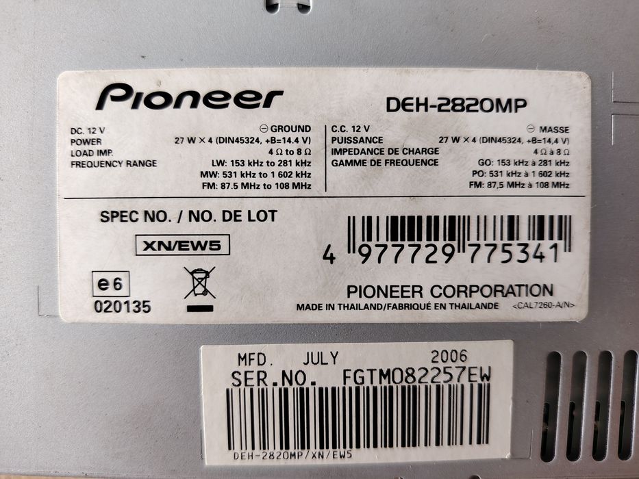 Radio Pioneer usado