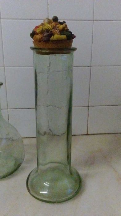 Coleção peças vintage em vidro c base em muito bom estado vendo troco