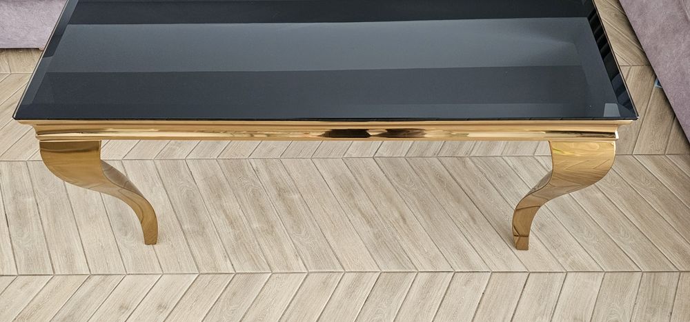 Stolik glamour złoty 60x100cm