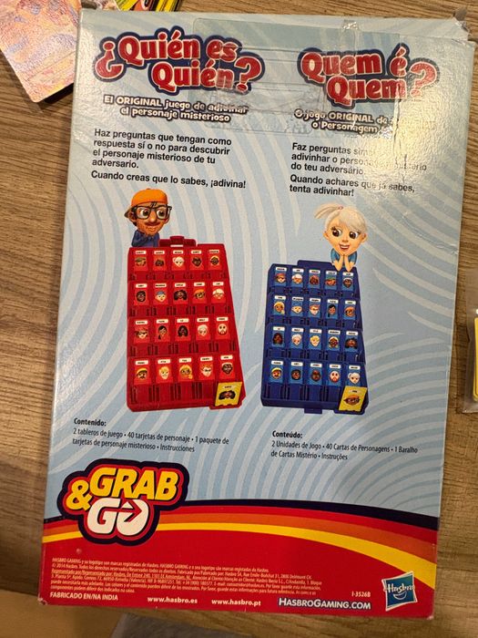 Quem é Quem jogo tabuleiro Versão Grab & Go