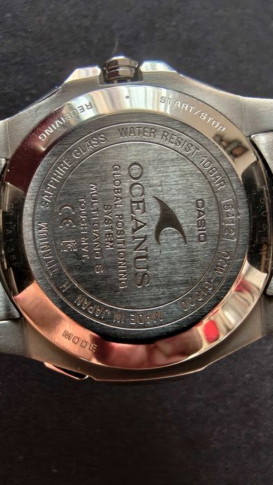 Zegarek Casio Oceanus G1000 Full Set JDM GPS Tytan Szafir
