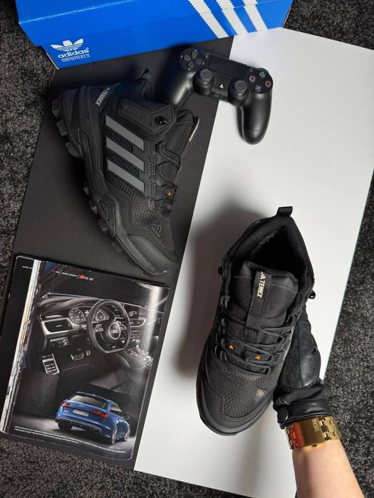 Мужские кроссовки адидас терекс Adidas Terrex Fur Black Grey [41-46]