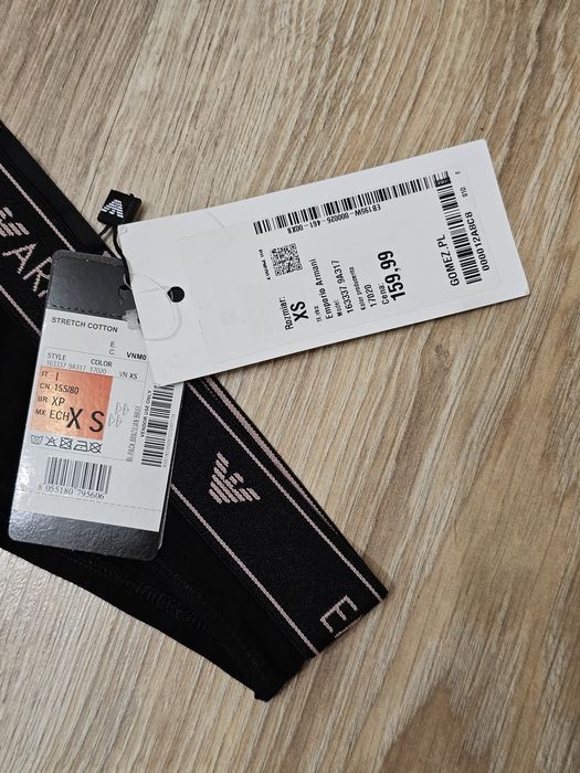 Majtki stringi kors czarne komplet Arnani xs