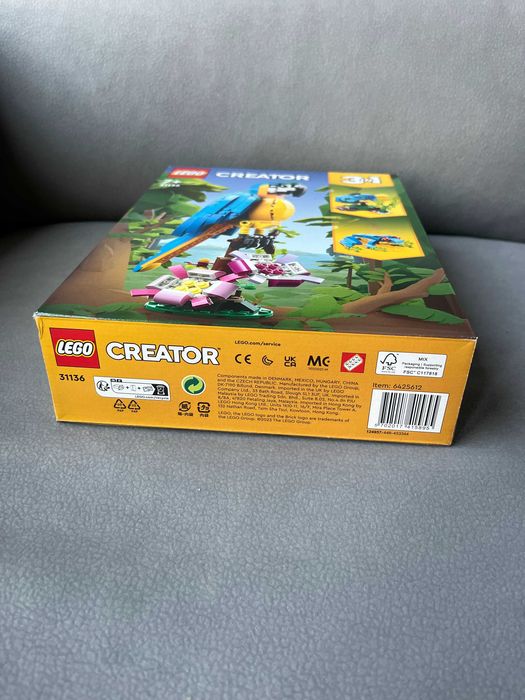 Nowe klocki LEGO Creator 3w1 Papuga, Ryba, Żaba Lego 31136