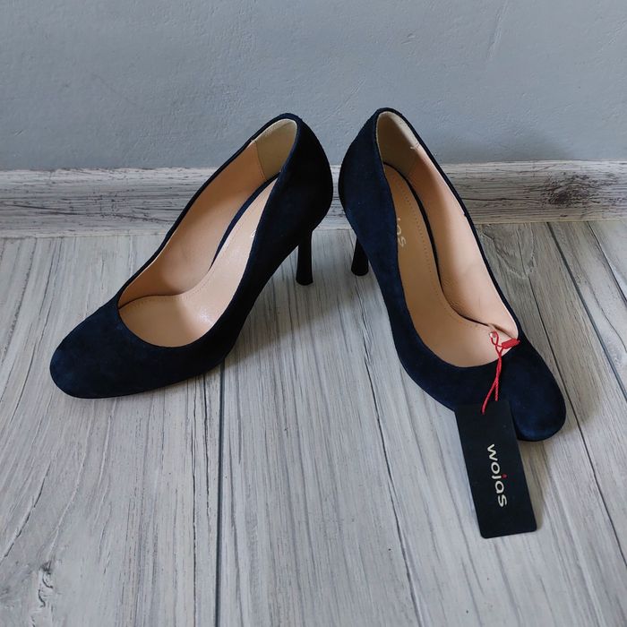 Buty damskie szpilki Wojas 36 Welur