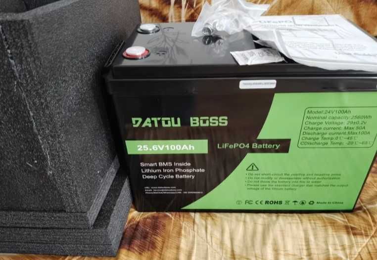 Аккумулятор LiFePO4 24V 100Ah DATOUBOSS