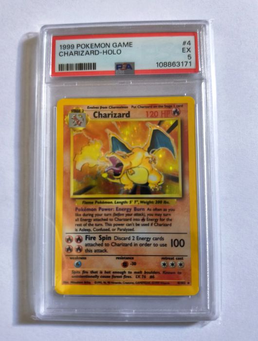 PSA - Charizard Base Set 1999 karta Pokemon