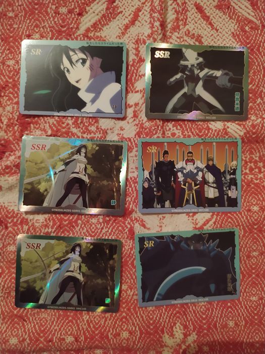 Колекционные карточки "о моём перерождении в слизь"