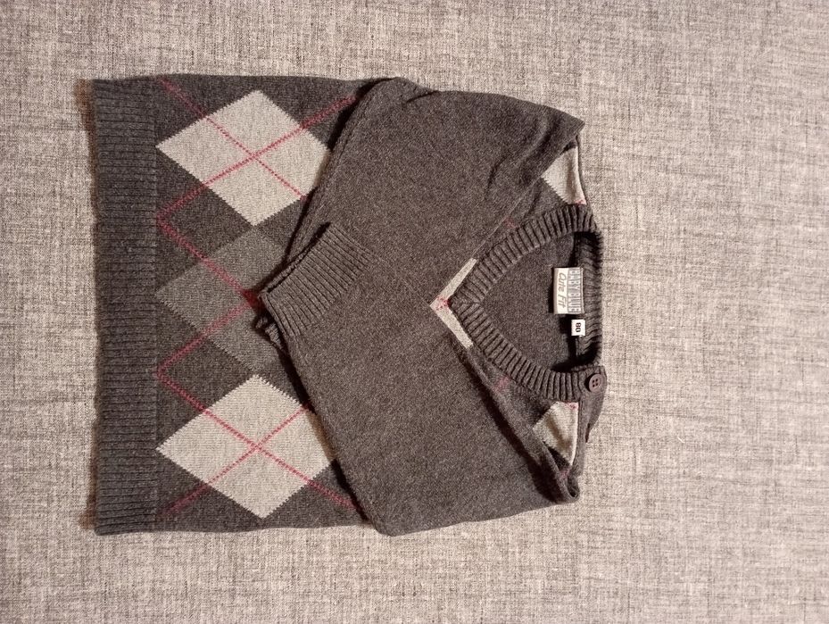 Sweterek chłopięcy niemowlęcy rozm 80cm(12mies)BabyBlue