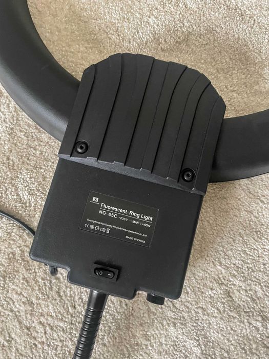 profesjonalna lampa pierścieniowa do makijażu RING NG-65C 65W + Statyw