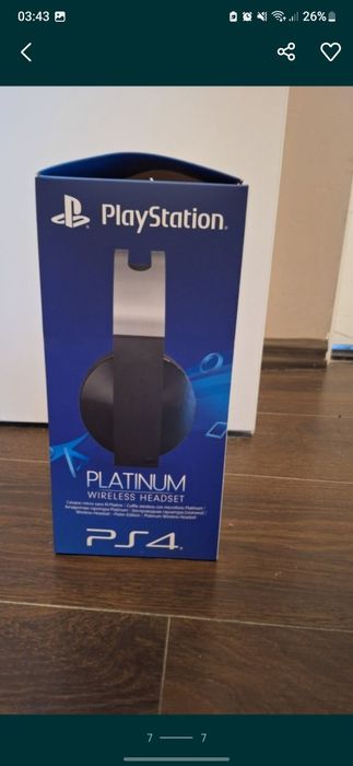 Ps4 wireless headset + plug+ cable+ box