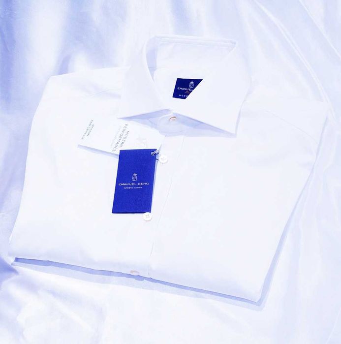Emanuel Berg  koszula L 42 biała stretch Luxury Cannes zegna cucinelli