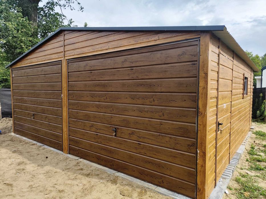 Podwójny Garaż Blaszny + Drzwi w CENIE