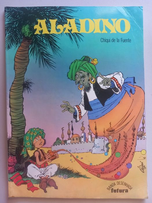 BD Aladino – Chiqui de la Fuente (Edição Futura) – Raro - PORTES GRÁTIS