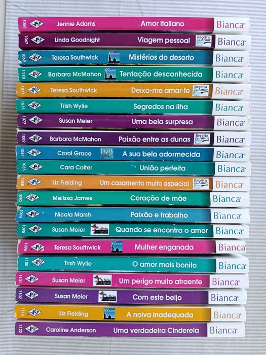 Lote de 20 Livros de romance "BIANCA" Harlequin