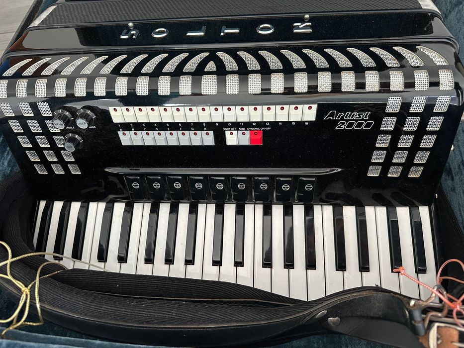 Solton Artist 2000 Musette MIDI Accordion, Complete64738394955010123