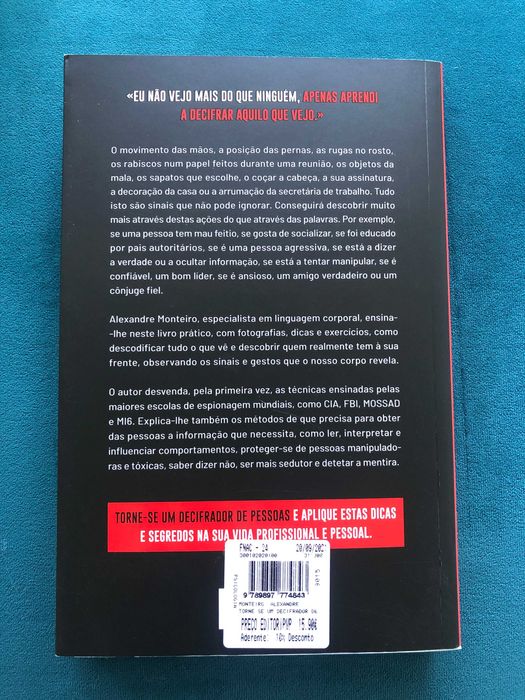 Torne-se um Decifrador de Pessoas - Alexandre Monteiro - LIVRO