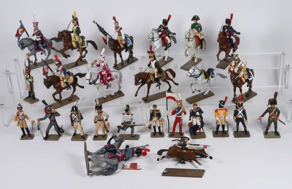 Grande coleção de soldadinhos de chumbo