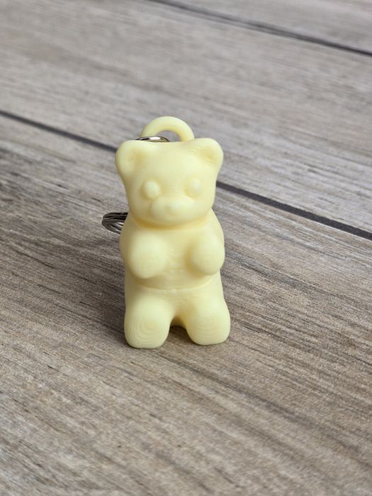 Breloczek Gummy Bear Żółtym 3d - Brelok Druk3d fidget Keychain