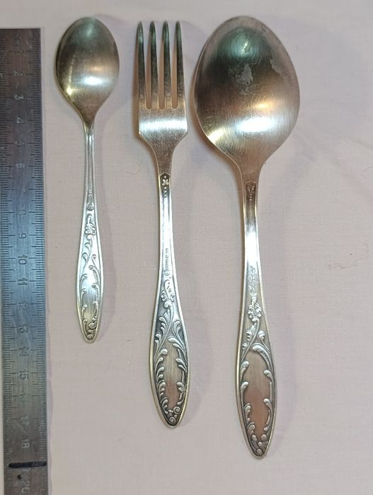 Набір вилки ложки Мельхіор 18 шт