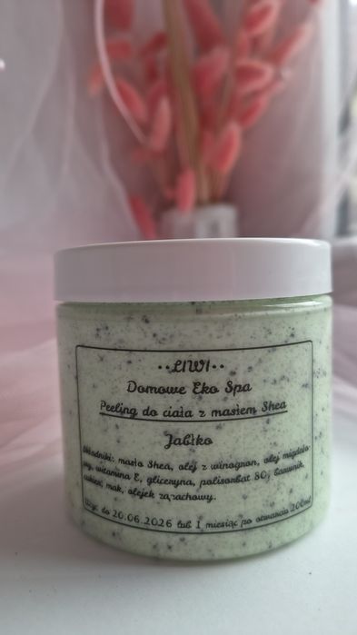 Puszysty peeling do ciała z masłem shea. Naturalny. Handmade