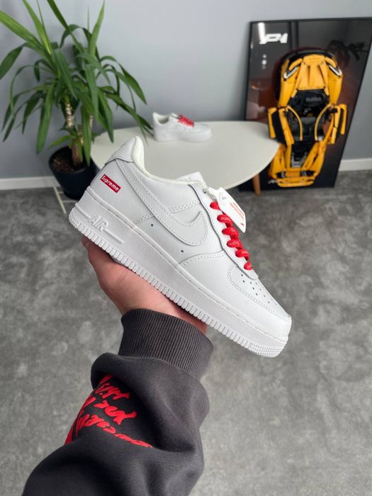 Кросівки Nike Air Force 1 Low Supreme White | 36-45 Нові