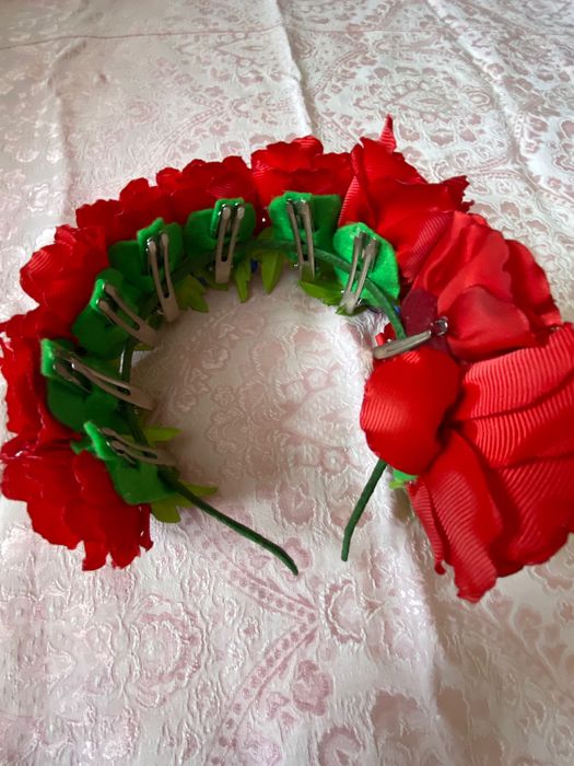 Український віночок зі стрічками / венок с ленточками/обруч на голову