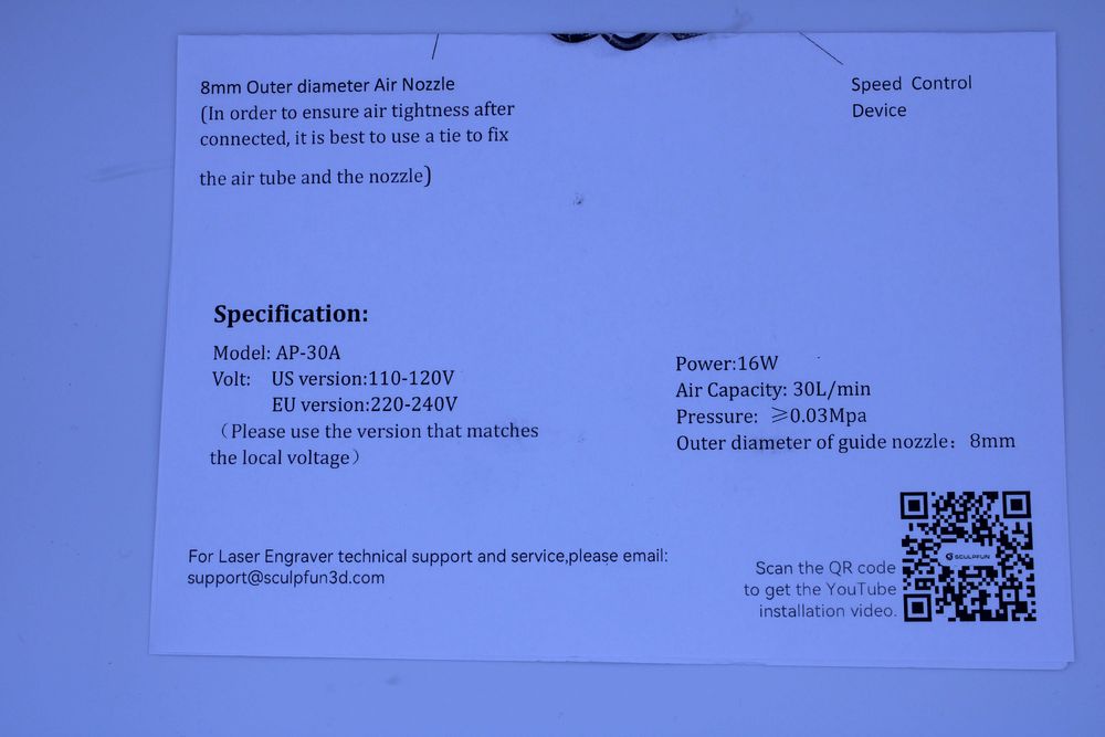 Pompa powietrza SCULPFUN