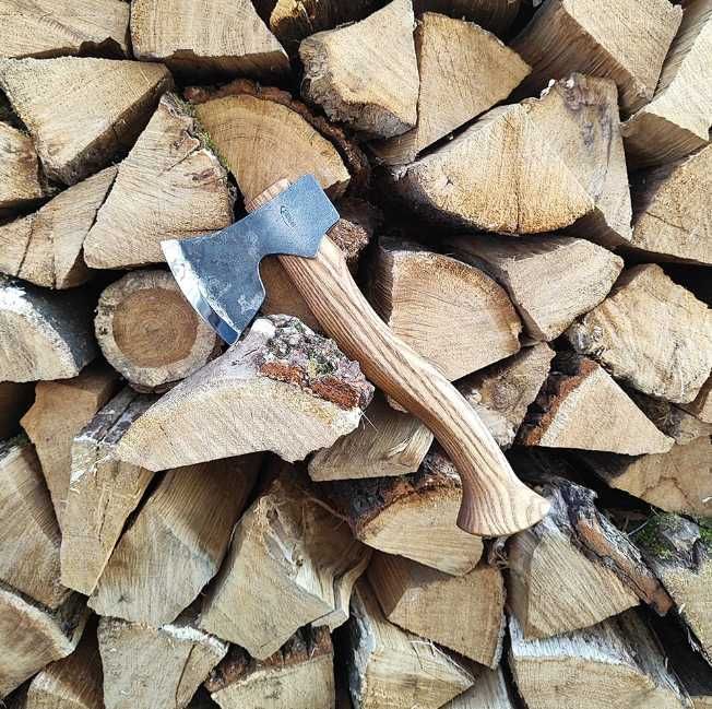 Кована сокира "Гарт" ручної роботи з чохлом, топор кованый с чехлом