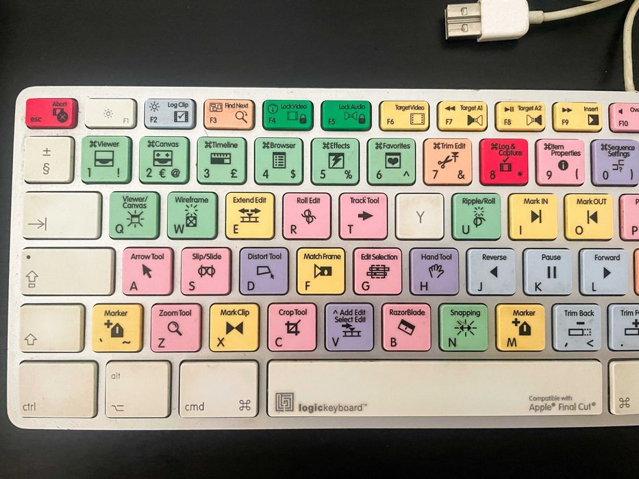 Logic Keyboard / Teclado - Apple Final Cut Editing