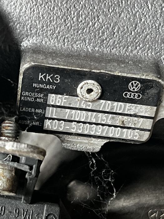 Turbo k03 VW Golf 5 GTI