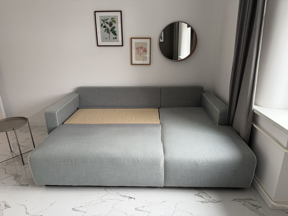 Sprzedam rozkładaną kanapę z dodatkowym pojemnikiem na pościel