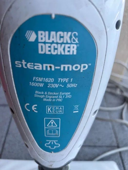 Mop Parowy Black & Decker FSM1620 Type 1 Sprawny w 100% 1600W