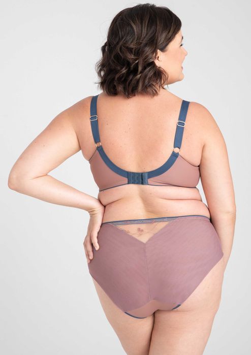 Biustonosz miękki Samanta Ellie A911 85F duży biust, połyskujący nugat