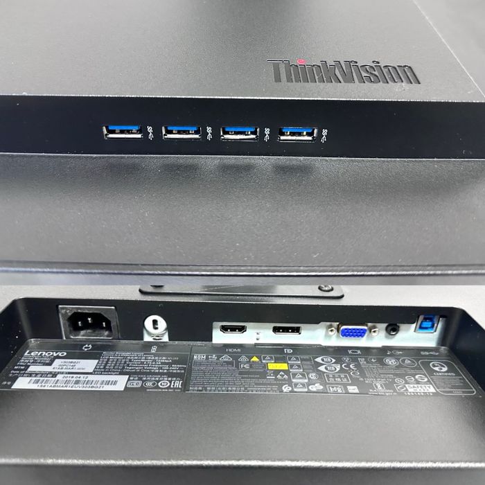 Монітор 23" Lenovo T23i-10 1920x1080 (16:9) 8 bit WLED IPS Безрамковий