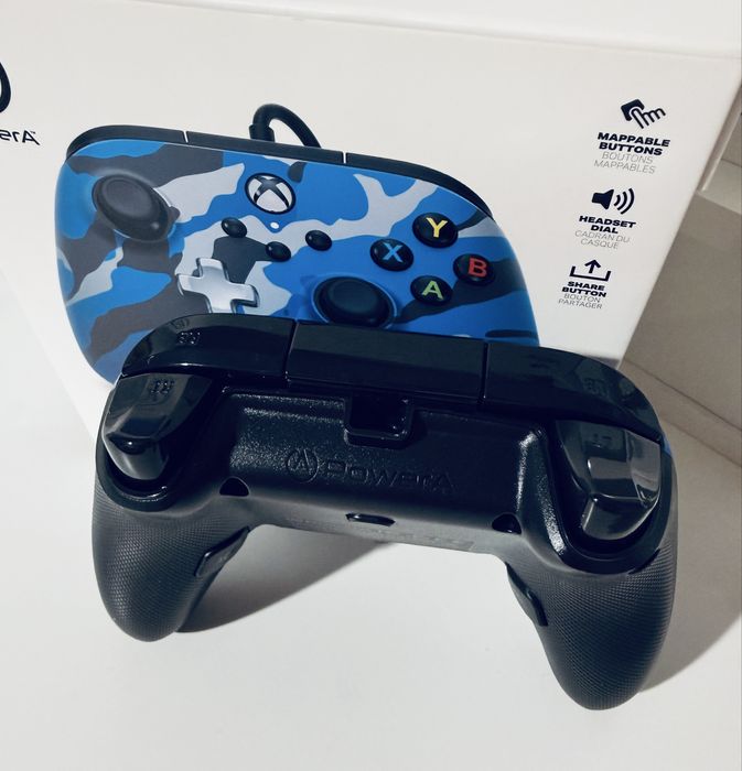 Pad do konsoli Kontroler POWERA Enhanced Camo Niebieski moro Xbox