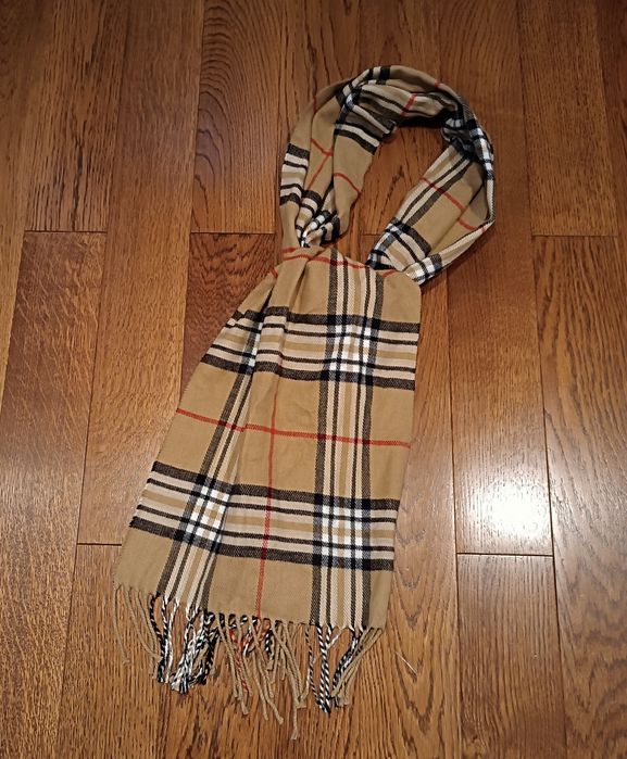 Szalik 100% Kaszmirowy Wełniany Made in Scotland Elegancki