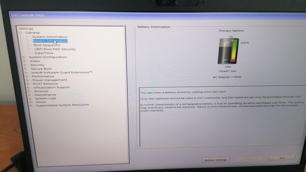 Dell Latitude 5410 i7 08 GB  Ram 256SSD windows 11 pro