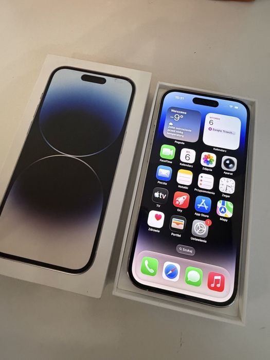 iPhone 14 Pro 1TB Silver Jak Nowy Bareria 100%