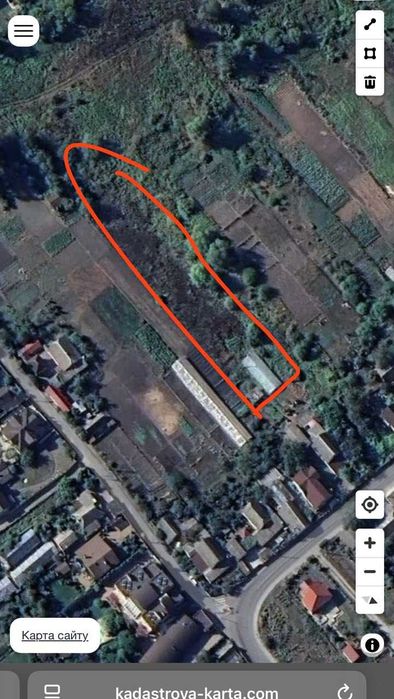 Кременище 26 сот (17,5осг +8,5 забудова), продаж.